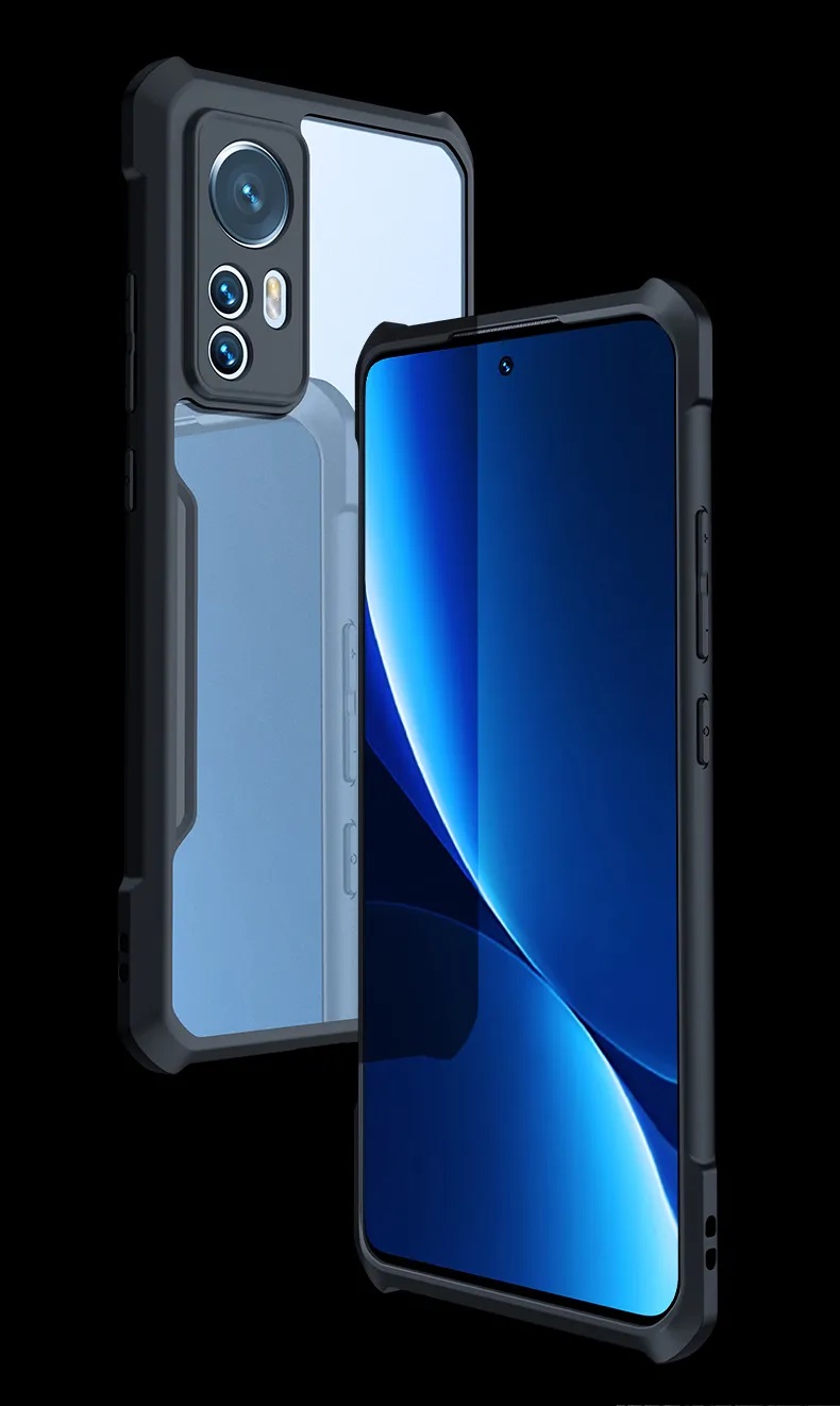 Picture of Xundd [ Mi 12 Pro / Mi 12S Pro ] Beatle Clear Hybrid Shock Proof Armor Case for Mi 12 Pro / Mi 12S Pro With Finger Ring Stripe for Free Gift ( 1 Pcs ) - Black