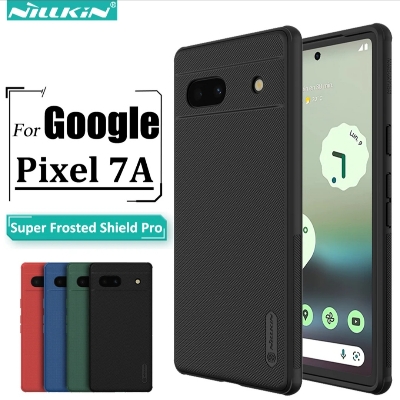 Picture of Nillkin ( Pixel 7A ) Hard PC + TPU Case for Google Pixel 7A Phone Cases Luxury Frosted PC + TPU Hard Protection Back Cover With Phone Stand - Black - Phone Back Cover