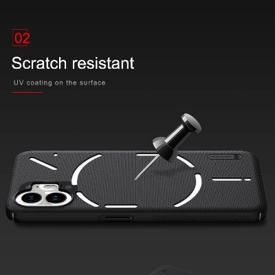 Picture of Nillkin ( Nothing Phone 2 ) Super Frosted Shield Matte cover case for Nothing Phone 2 Smartphone Back Cover - Black