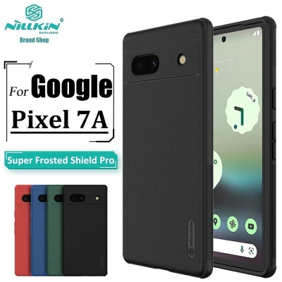 Picture of Nillkin ( Pixel 7A )  Hard PC + TPU Case for Google Pixel 7A Phone Cases Luxury Frosted PC + TPU Hard Protection Back Cover - Black
