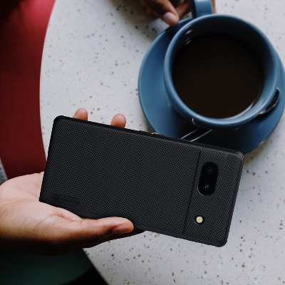 Picture of Nillkin ( Pixel 7A )  Hard PC + TPU Case for Google Pixel 7A Phone Cases Luxury Frosted PC + TPU Hard Protection Back Cover - Black