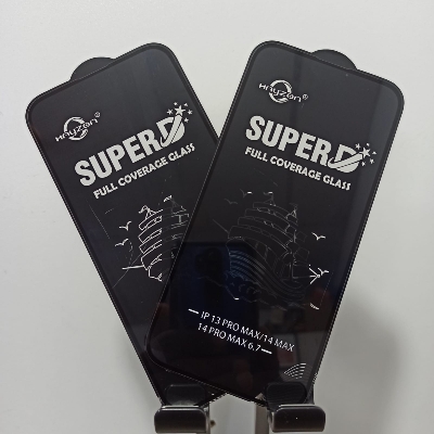 Picture of ( 2 PCS PACKED ) Full Glue Tempered Glass Screen Protector for Apple iPhone 14 Pro Max / iPhone 13 Pro Max Premium Tempered Glass For iPhone 14 Pro max