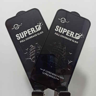 Picture of ( 2 PCS PACKED ) Full Glue Tempered Glass Screen Protector for Apple iPhone 14 Pro Max / iPhone 13 Pro Max Premium Tempered Glass For iPhone 14 Pro max