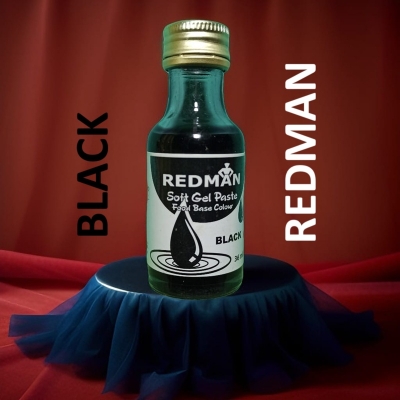 Picture of REDMAN ( BLACK ) Soft Gel Paste Food Colour BLACK  - 36ml