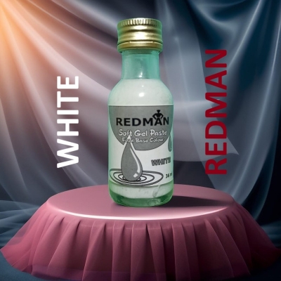 Picture of REDMAN ( WHITE ) Soft Gel Paste Food Colour WHITE  - 36ml
