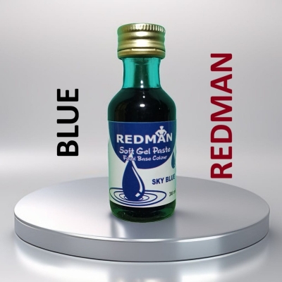 Picture of REDMAN {( SKY BLUE )} Soft Gel Paste Base Food Colour SKY BLUE - 36ml