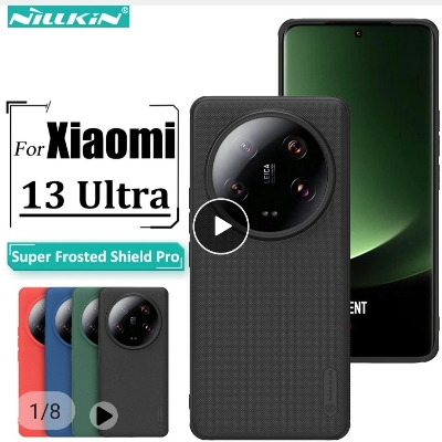 Picture of Nillkin ( Xiaomi 13 Ultra ) Super Frosted Shield Pro  Case Phone PC+TPU Hard Protection Back Cover Case For Xiaomi 13 Ultra Smartphone Case Cover - Black