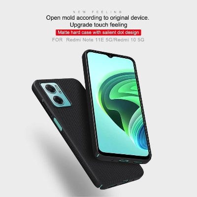Picture of Nillkin {Redmi Note 11E 5G / 10 5G / 11 Prime 5G} Super Frosted Shield Matte cover case for Xiaomi Redmi Note 11E 5G, Redmi 10 5G, Redmi 11 Prime 5G Smart Phone Case - Black