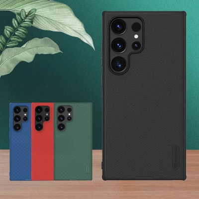 Picture of Nillkin Super Frosted Shield Case for Galaxy S24 Ultra Matte Black Hard Cover with Anti-Slip Texture