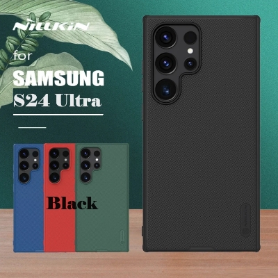 Picture of Nillkin Super Frosted Shield Case for Galaxy S24 Ultra Matte Black Hard Cover with Anti-Slip Texture