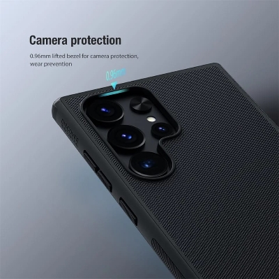 Picture of Nillkin Super Frosted Shield Case for Galaxy S24 Ultra Matte Black Hard Cover with Anti-Slip Texture