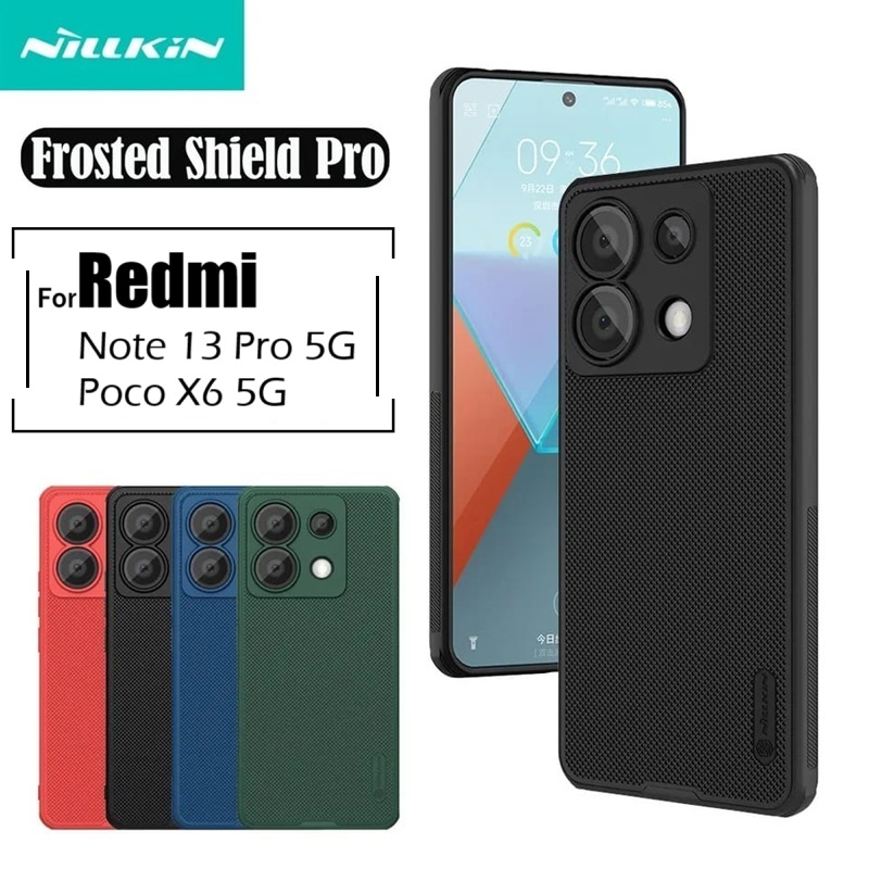 Picture of Nillkin ( Xiaomi Poco X6 5G / Redmi Note 13 Pro 5G ) Super Frosted Shield Pro Matte Cover Case for Xiaomi Poco X6 5G / Redmi Note 13 Pro 5G (Not Compatible with Redmi Note 13 Pro 4G) - Black