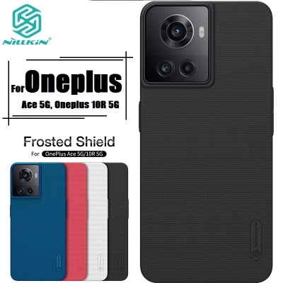 Picture of Nillkin Super Frosted Shield Matte cover case for Oneplus Ace 5G, Oneplus 10R 5G Smart Phone Back Cover Case - Black