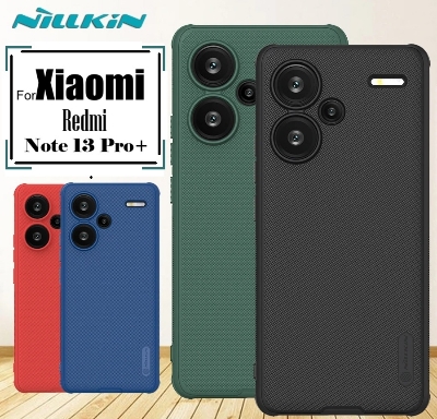 Picture of Nillkin ( Redmi Note 13 Pro+ 5G ) Super Frosted Shield Pro Matte cover case for Xiaomi Redmi Note 13 Pro Plus 5G ( Redmi Note 13 Pro+ 5G ) - Black