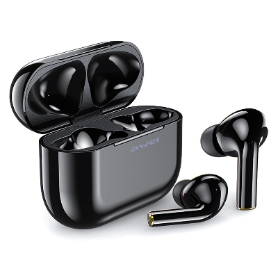 Picture of Awei T29 Bluetooth V5.0 TWS True Wireless Sports Headset with Charging Case - Black