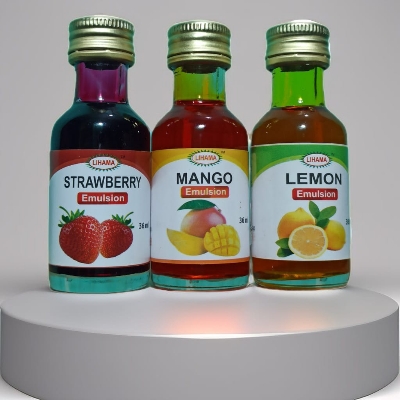 Picture of Lihama Combo Sets Of Emulsion LEMON + STRAWBERRY + MANGO - 36 ml x 3 ( কালার এবং স্বাদ একসাথে ) = 3 Pcs