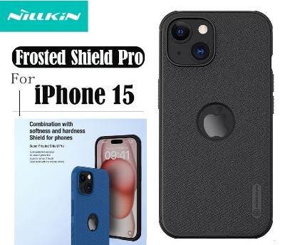 Picture of Nillkin ( iPhone 15 6.1" ) Super Frosted Shield Pro Matte cover case for Apple iPhone 15 6.1 (2023) (with LOGO cutout) - Black