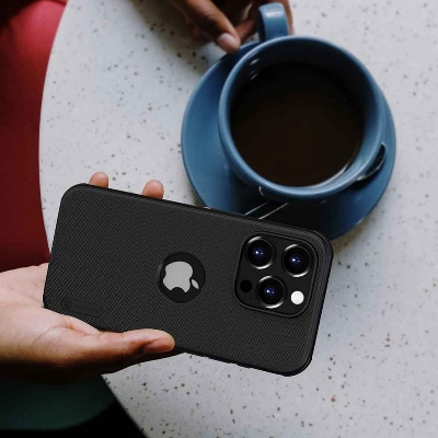 Picture of Nillkin ( iPhone 15 Pro Max 6.7" ) Super Frosted Shield Pro Matte cover case for Apple iPhone 15 Pro Max 6.7" (with LOGO cut) - Black