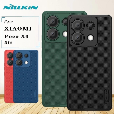 Picture of For Xiaomi POCO X6 5G Case Nillkin Super Matte Cover Pro Soft TPU Frame Hard PC Case Shockproof Back Cover For POCO X6 5G