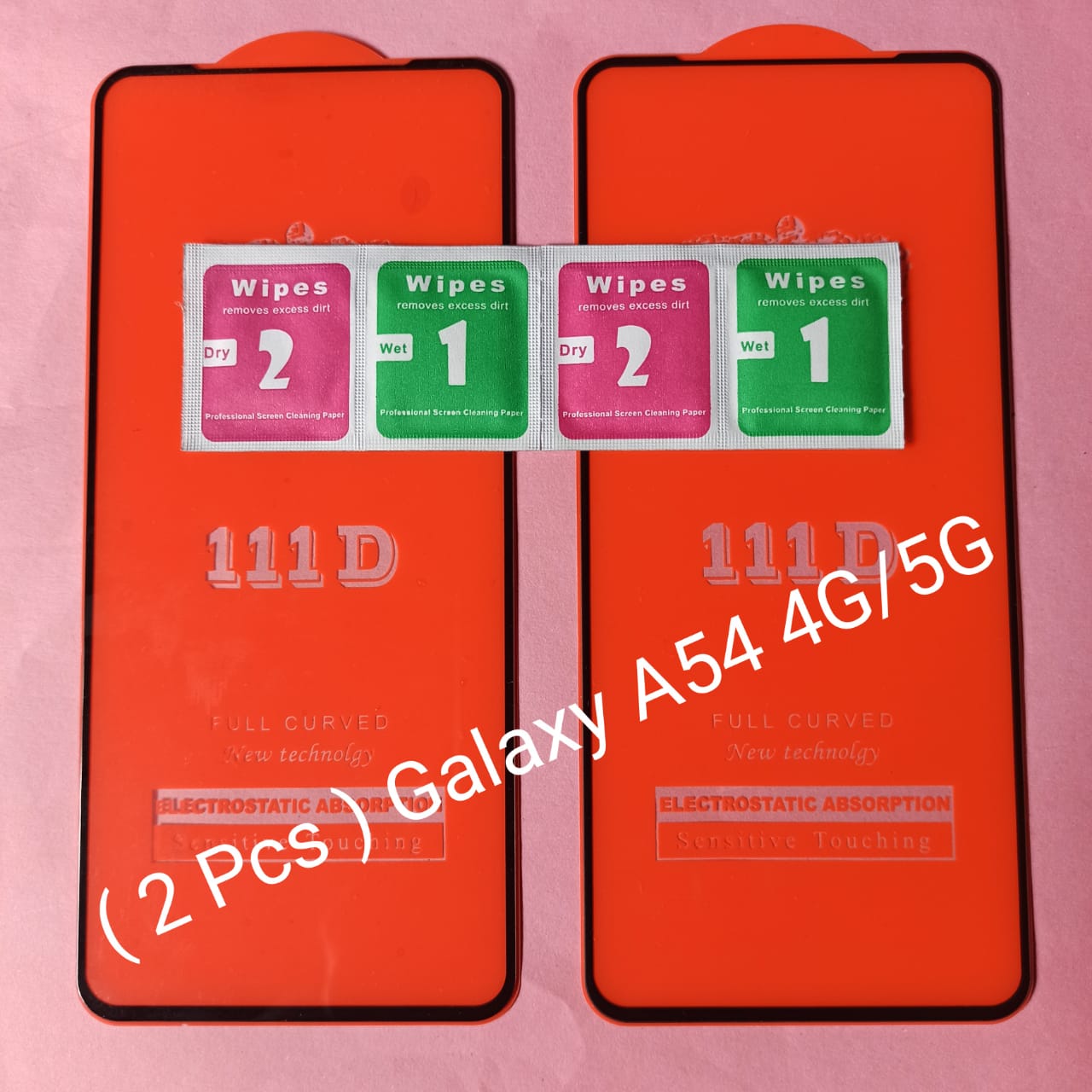 Picture of ( 2 PCS Glass) Samsung Galaxy A54 5G/4G 11D/21D Full Glue Tempered Glass Edge to Edge Protection Screen Protector ( 6.4" ) - 2 Pcs