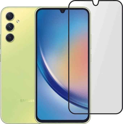 Picture of Samsung Galaxy A34 5G 11D/21D Full Glue Tempered Glass Edge to Edge Protection Screen Protector ( 6.6") - Black