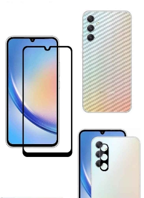 Picture of Samsung Galaxy A34 5G 11D/21D Full Glue Tempered Glass Edge to Edge Protection Screen Protector ( 6.6") - Black