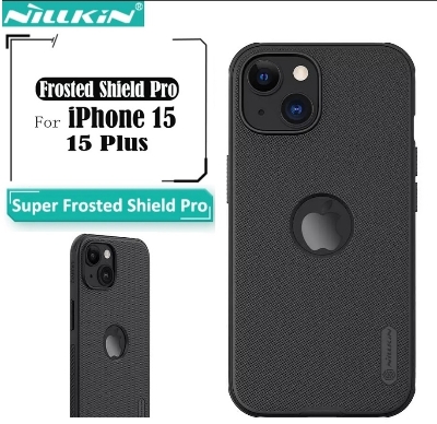 Picture of Nillkin ( Apple iPhone 15 ) Super Frosted Shield Pro Matte cover case for Apple iPhone 15 6.1 (2023) (with LOGO cutout) - Black