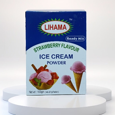 Picture of Lihama Ready Mix Ice Cream Powder Strawberry ( Strawberry Flavor ) - 100gm X 1