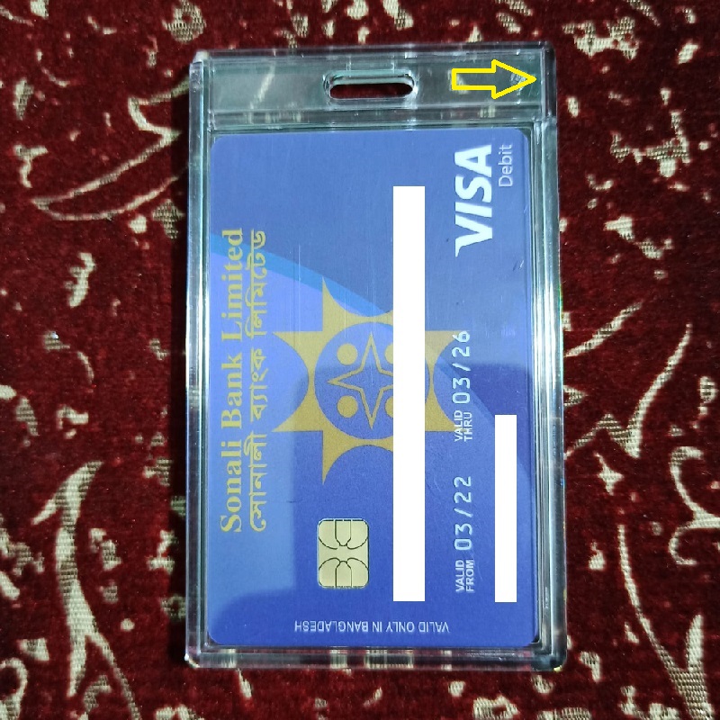 Picture of ( 10 Pieces ) Hard Plastic Card Holder For Credit / Debit / ID Card - 10 Pieces