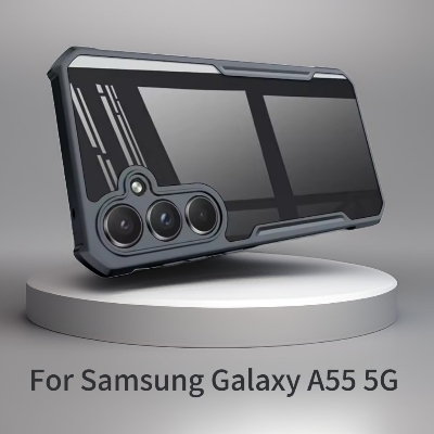 Picture of Xundd ( A55 5G )  Beatle Clear Hybrid Shock Proof Armor Case for Samsung Galaxy A55 5G  Smartphone Xundd Back Case - Black