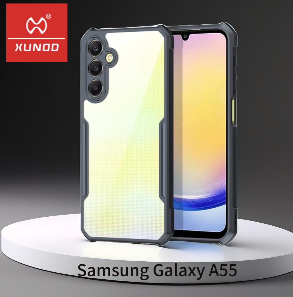 Picture of Xundd ( A55 5G )  Beatle Clear Hybrid Shock Proof Armor Case for Samsung Galaxy A55 5G  Smartphone Xundd Back Case - Black