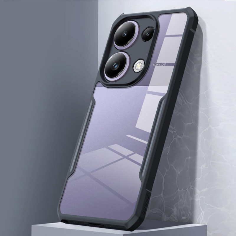 Picture of Brand Cover " Xundd " For Redmi Note 13 Pro 4G / Poco M6 Pro 4G  Case Airbag Anti-drop Camera Protection Acrylic & TPU Back Transparent Cover - Black
