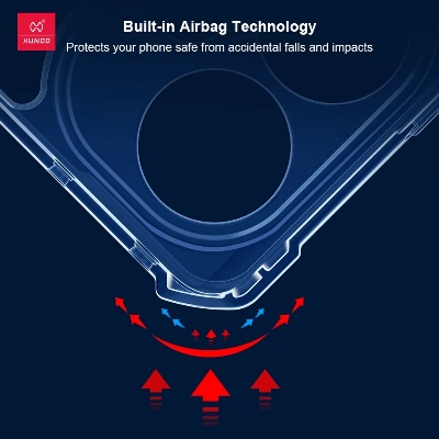 Picture of Xundd For Redmi Note 13 Pro Plus 5G Case Airbag Anti-drop Camera Protection Acrylic & TPU Back Transparent Cover - Black