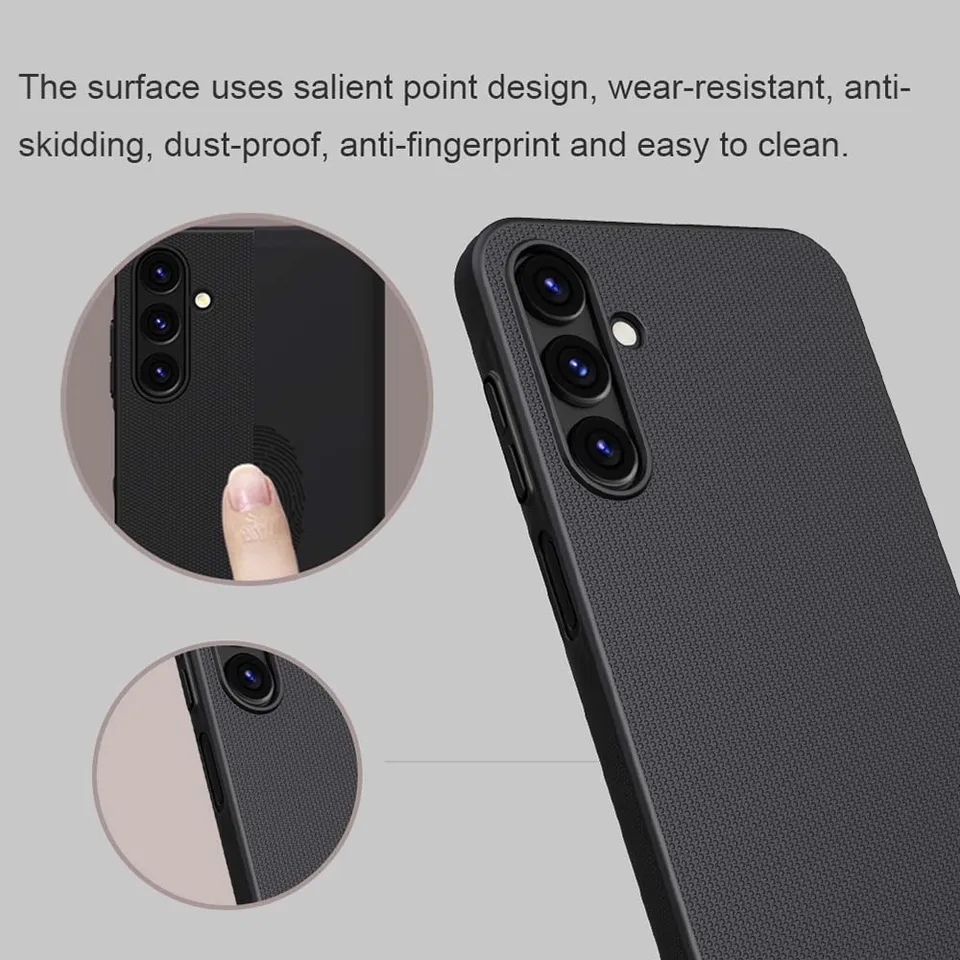 Picture of Nillkin [ Galaxy A15 5G, A15 4G ] Super Frosted Shield Matte cover case for Samsung Galaxy A15 5G, A15 4G Back Case - Black