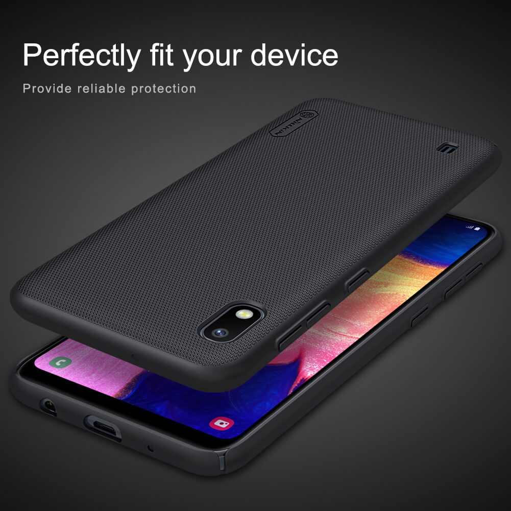 Picture of Nillkin [ Galaxy A10 ] Super Frosted Shield Matte cover case for Samsung Galaxy A10 Smart Phone Back Case - Black