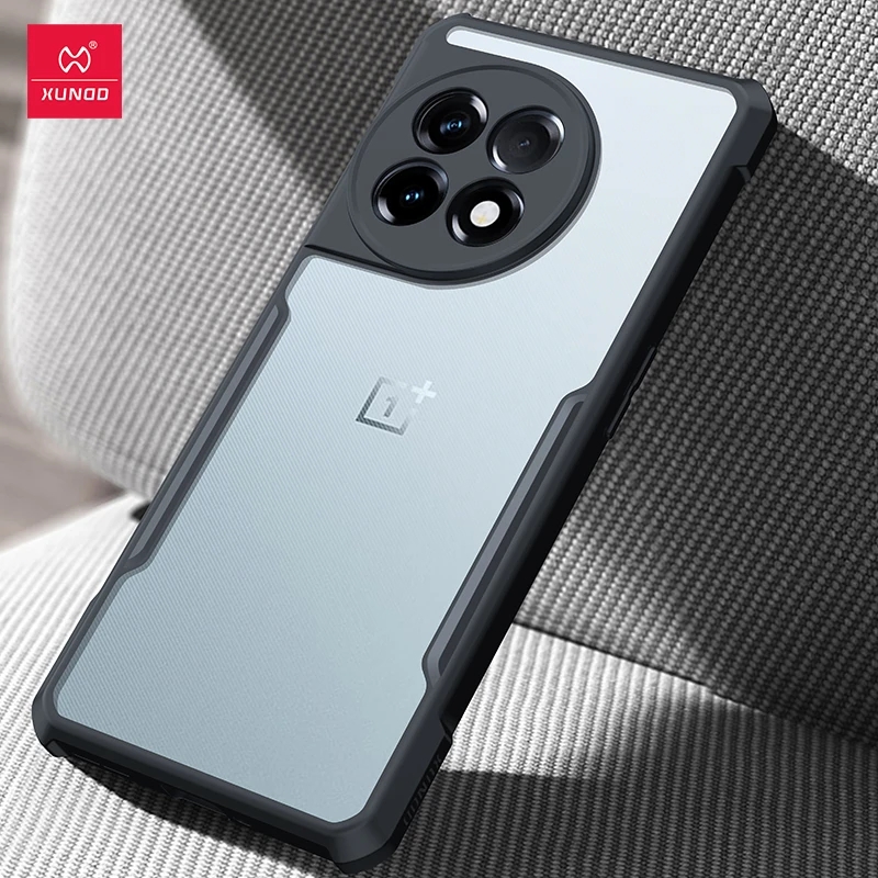 Picture of Xundd ( 1+ 11 ) Airbag Anti-drop Case For Oneplus 11 Full  Camera Protection TPU+Acrylic Back Transparent Phone Cover For Oneplus 11