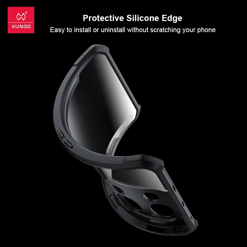 Picture of Xundd For ( Oneplus Nord 3 ) 1+ Nord3 ACE 2V 2 ACE Pro Case, Airbags Shockproof Shell, Lens Full Protection Stripe-Clear Back Cover