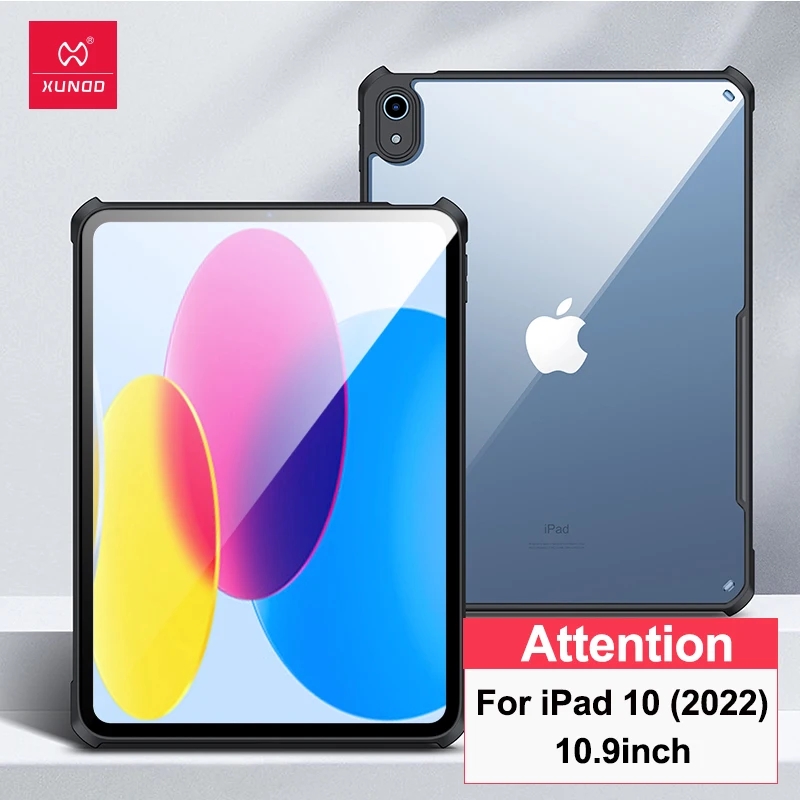 Picture of Xundd For iPad 10th 2022 10.9 Case Xundd Transparent Shockproof Thin Fashion Kids Tablet Cover Bumper For iPad 10 Generation