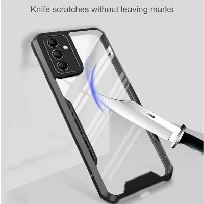 Picture of Brand Cover Xundd For Samsung Galaxy A14 4G Case, Airbag Anti-Fall Bumper Shell, Back Transparent Phone Cover - Black