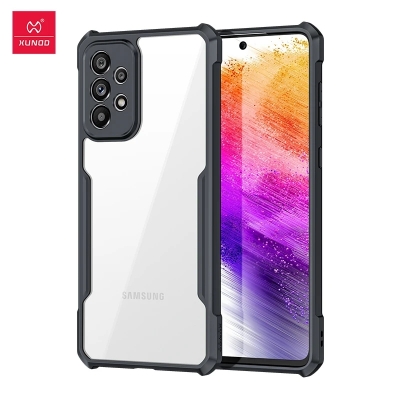 Picture of Xundd For Samsung Galaxy A23 Case Aiarbag Shockproof Shell, Camera Protection, PC+TPU Back Transparent Cover - Black