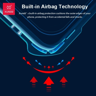Picture of Xundd For Samsung Galaxy A23 Case Aiarbag Shockproof Shell, Camera Protection, PC+TPU Back Transparent Cover - Black