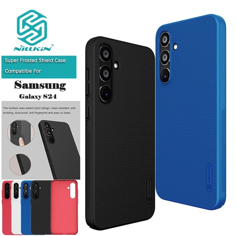 Picture of Nillkin (Galaxy S24) Super Frosted Shield Pro Matte cover case for Samsung Galaxy S24 Smartphone Back Case - Black