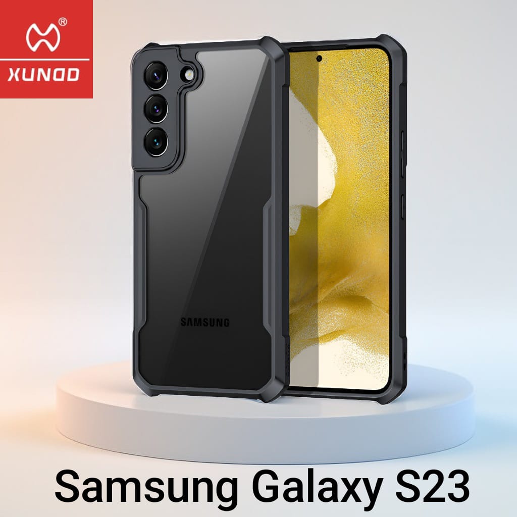 Picture of Xundd [ Galaxy S23 5G ] Protective Cover For Samsung Galaxy S23 5G Cases Shockproof Airbag Bumper Soft Back Transparent Shell Covers - Black