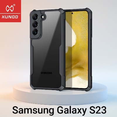 Picture of Xundd [ Galaxy S23 5G ] Protective Cover For Samsung Galaxy S23 5G Cases Shockproof Airbag Bumper Soft Back Transparent Shell Covers - Black