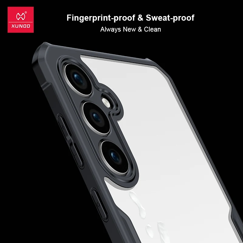 Picture of Xundd [ Galaxy S23 5G ] Protective Cover For Samsung Galaxy S23 5G Cases Shockproof Airbag Bumper Soft Back Transparent Shell Covers - Black