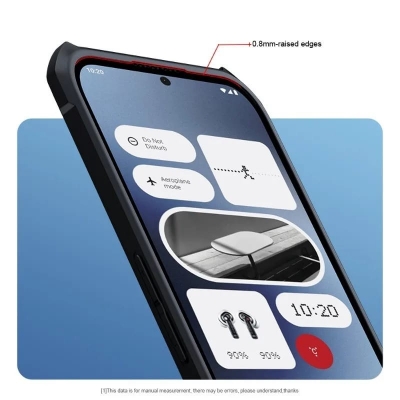 Picture of Xundd For Nothing Phone 2A Case Built-in Airbag Scratch-Resistant Screen & Camera Protection Precise Cutout Case - Black