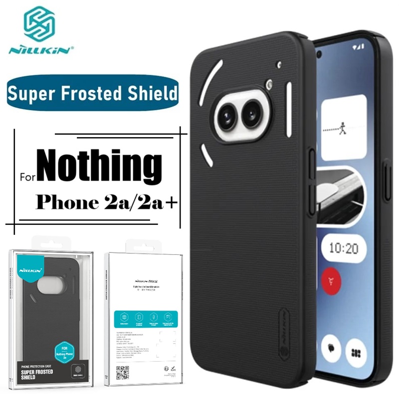 Picture of Nillkin ( Nothing Phone 2a / 2a+ ) Super Frosted Shield Matte cover case for Nothing Phone 2a / 2a Plus Smartphone Back Case  - Black