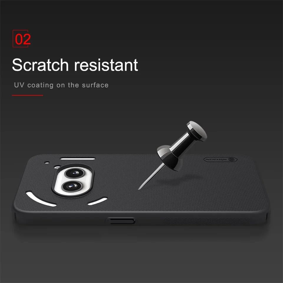 Picture of Nillkin ( Nothing Phone 2a / 2a+ ) Super Frosted Shield Matte cover case for Nothing Phone 2a / 2a Plus Smartphone Back Case  - Black