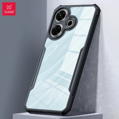 Picture of Xundd Transparent Cover Shockproof Protective Cases For Xiaomi Redmi13 4G, Poco M6 4G - Black