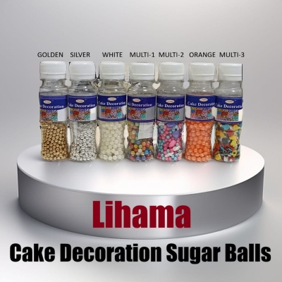 Picture of Lihama Multi Colour Combo Sugar Ball ( 2 Pcs ) Pearls / Sprinkle / Cake Decoration / Sugar Ball - 30gm x 2 Pcs